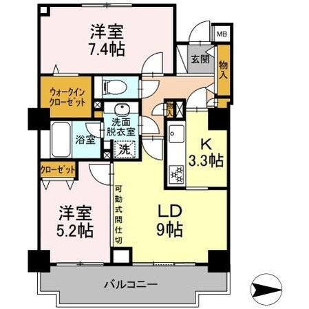 アコール北千住の物件間取画像